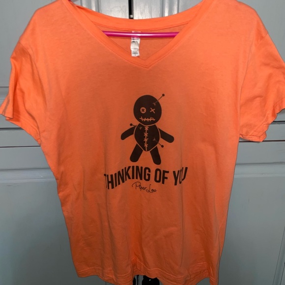 Live And Tell Womens T-Shirt Orange - Picture 1 of 4